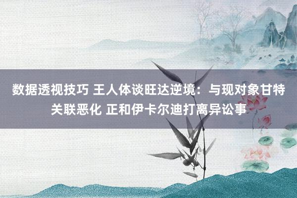 数据透视技巧 王人体谈旺达逆境：与现对象甘特关联恶化 正和伊卡尔迪打离异讼事